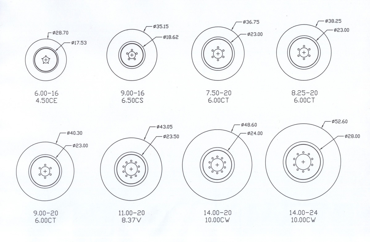 Truck Tire Diameter Chart