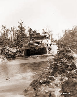 Heavy rains turned roads into rivers.